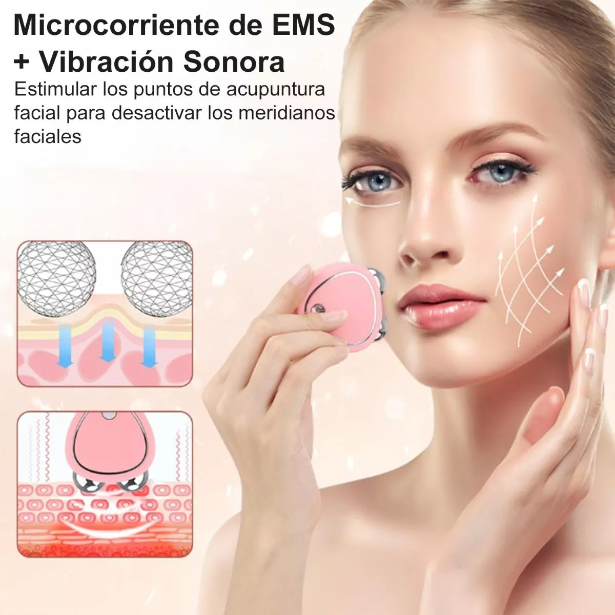 Masajeador Facial Microcorriente