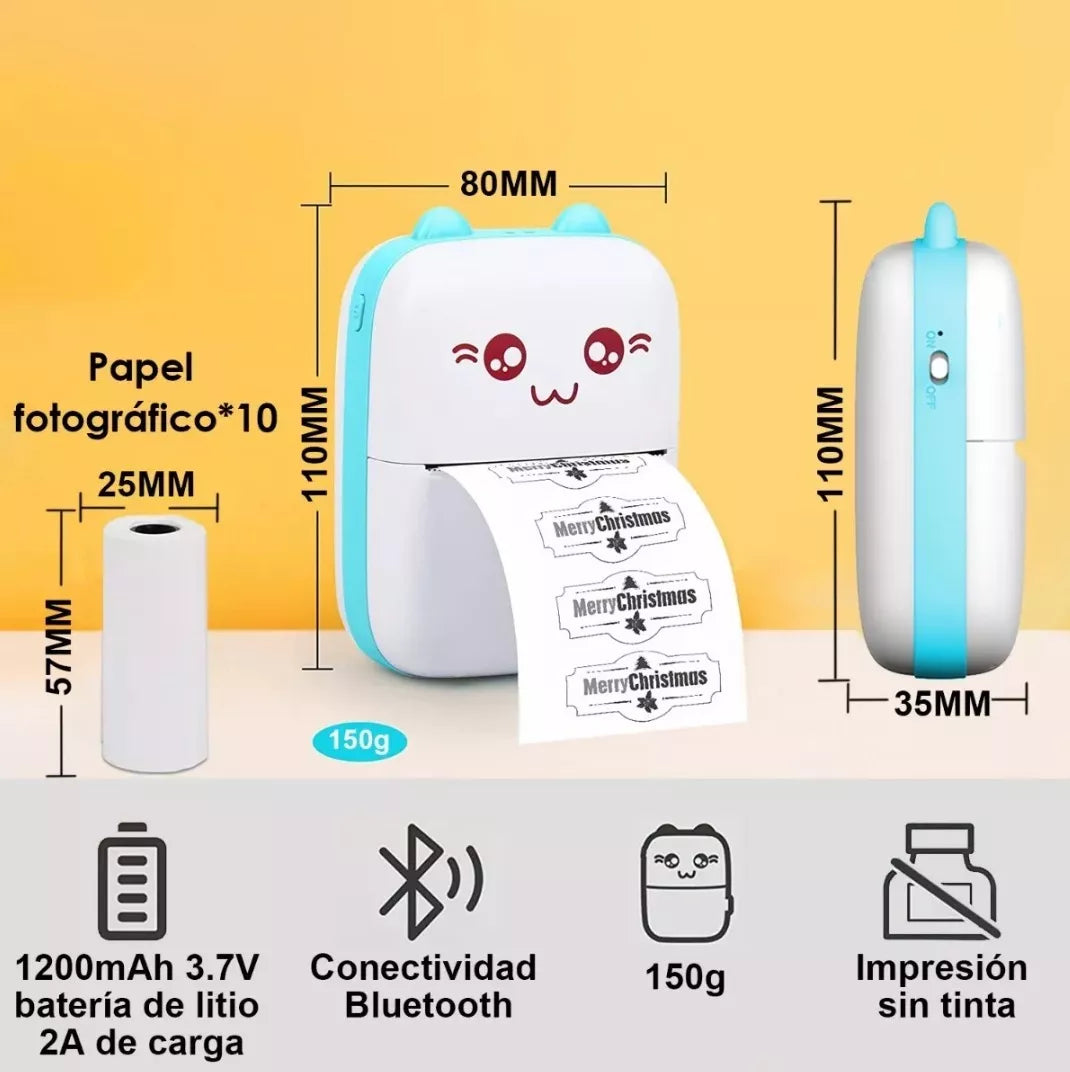 Mini Impresora Termica Portatil Bluetoot